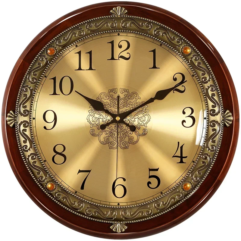 Luxury Wood Wall Clock Metal R - Luxury Lifestyle Watches ulasan dan harga