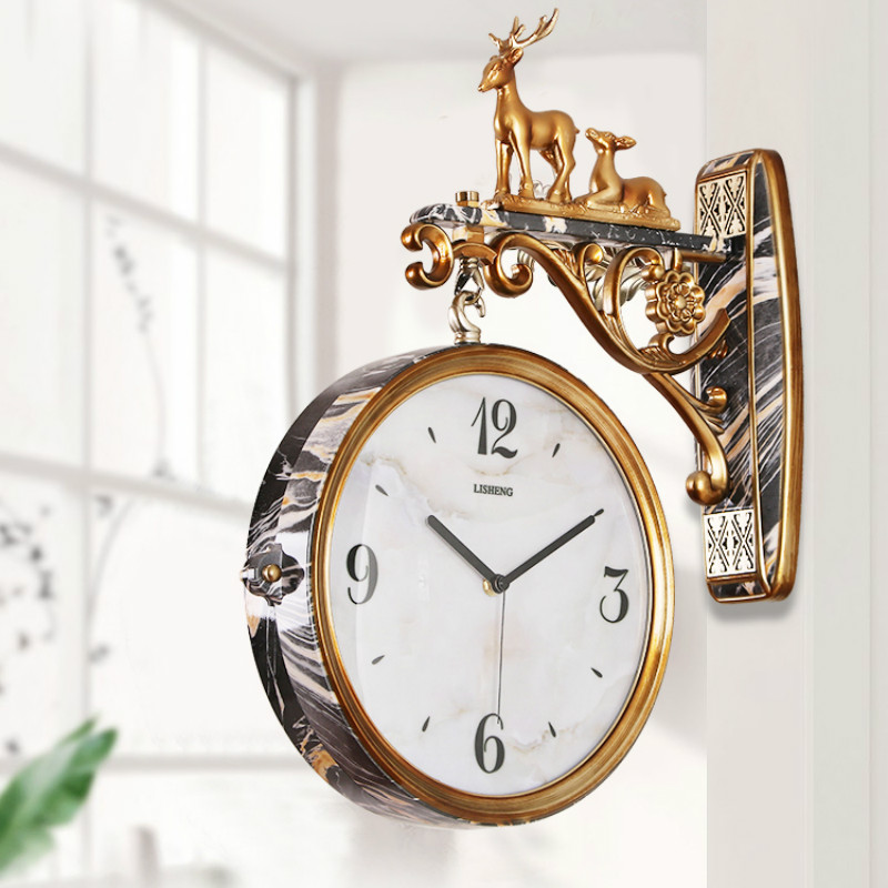Double Sided Luxury Wall Clock - Luxury Lifestyle Watches ulasan dan harga