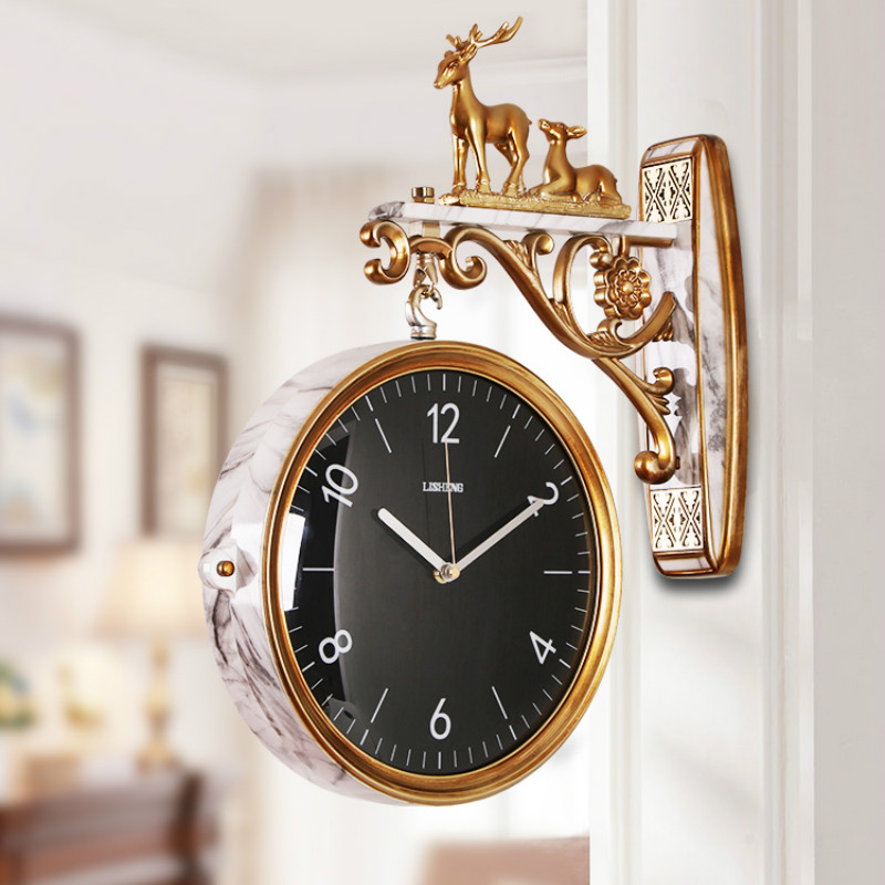 Double Sided Luxury Wall Clock - Luxury Lifestyle Watches ulasan dan harga
