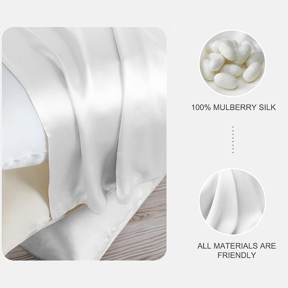 6A 30MM 100% Two Sides Pure Re - Silk Pillowcase Set ulasan dan harga