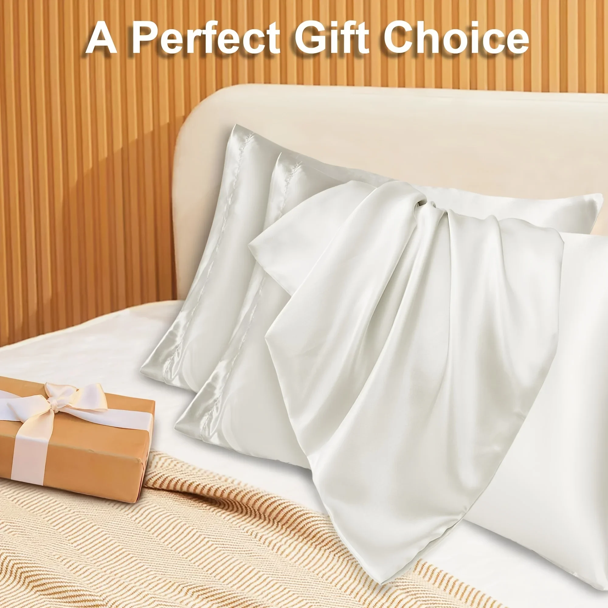 2pcs Luxury Satin Envelope Pil - Silk Pillowcase Set ulasan dan harga
