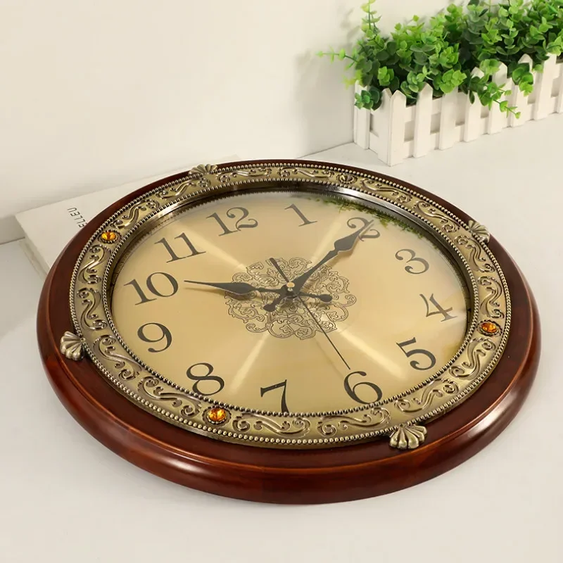Luxury Wood Wall Clock Metal R - Luxury Lifestyle Watches ulasan dan harga