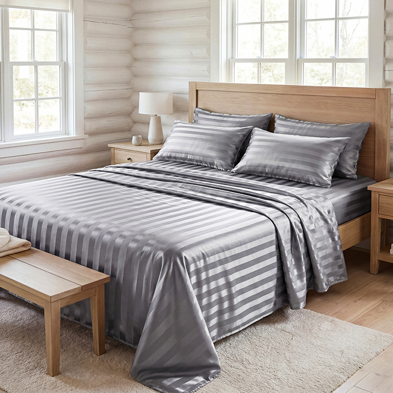 Wrinkle Resistant Striped Sati - Silk Pillowcase Set ulasan dan harga
