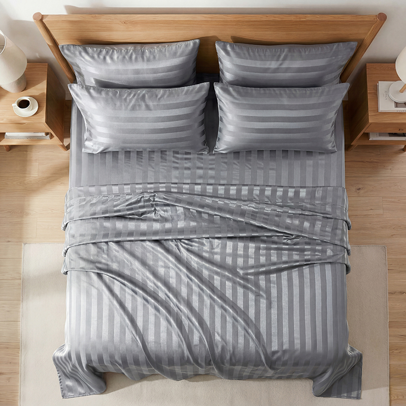 Wrinkle Resistant Striped Sati - Silk Pillowcase Set ulasan dan harga
