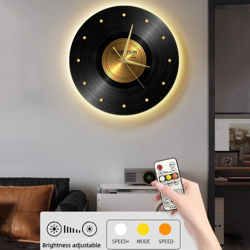 Vintage Wall Clock with Light  - Luxury Lifestyle Watches ulasan dan harga